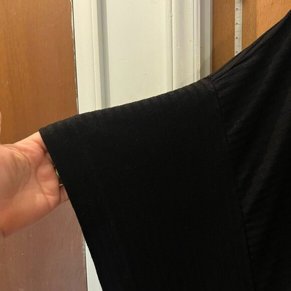 Size 4X - Melissa McCarthy Seven - Black Cowl Neck Poncho Like Sweater - Picture 3 of 7